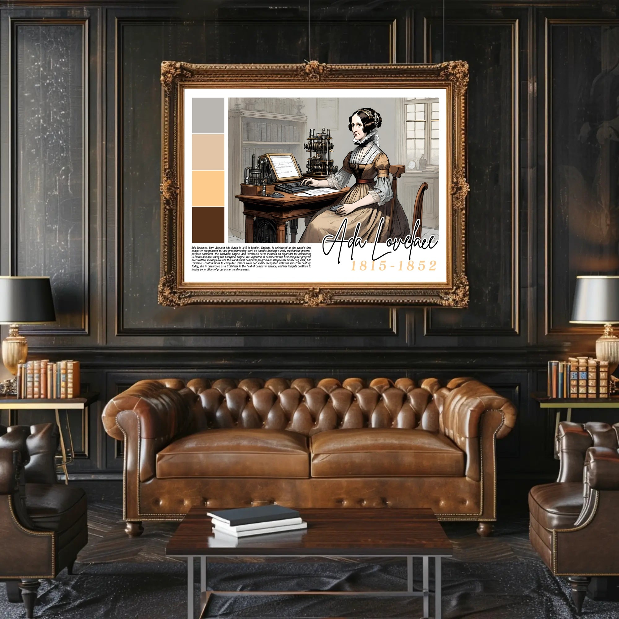 Tribute to Ada Lovelace Poster