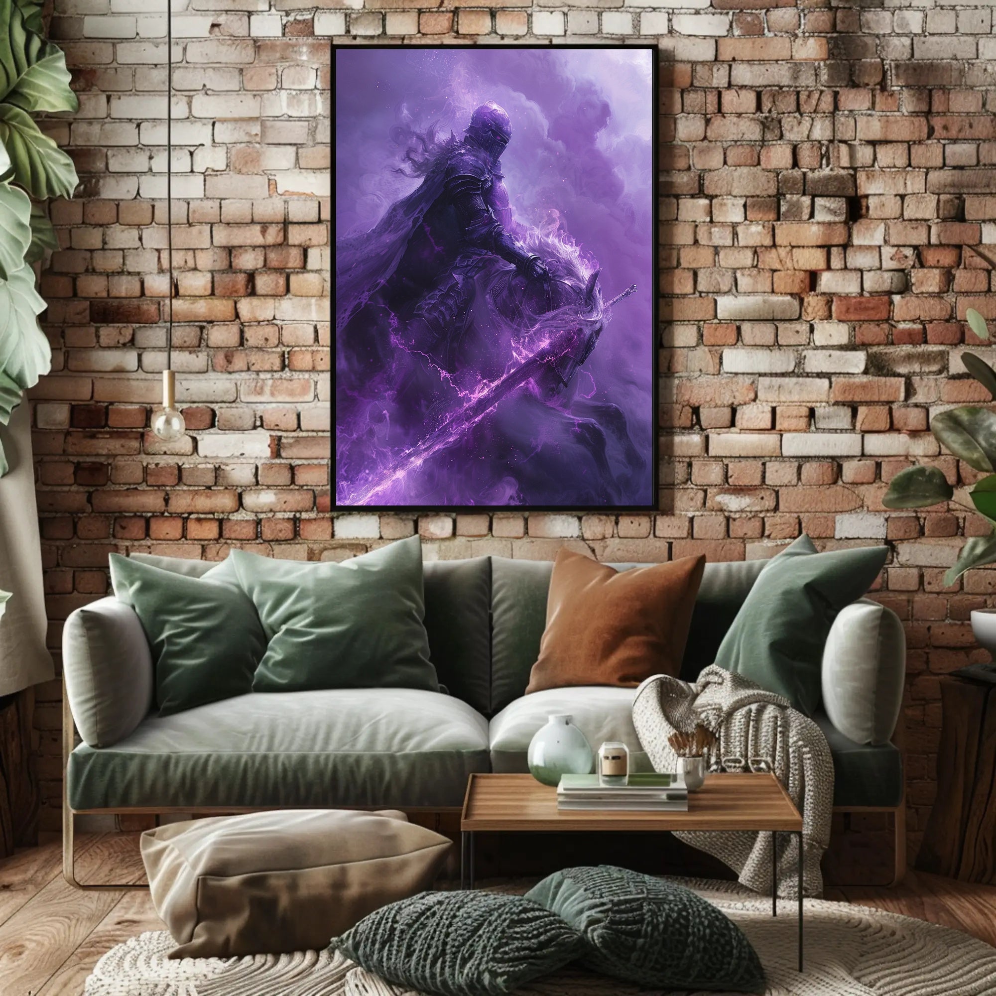 Medieval Knight on Mystical Horse Fantasy or Mythology Poster PosterGoat