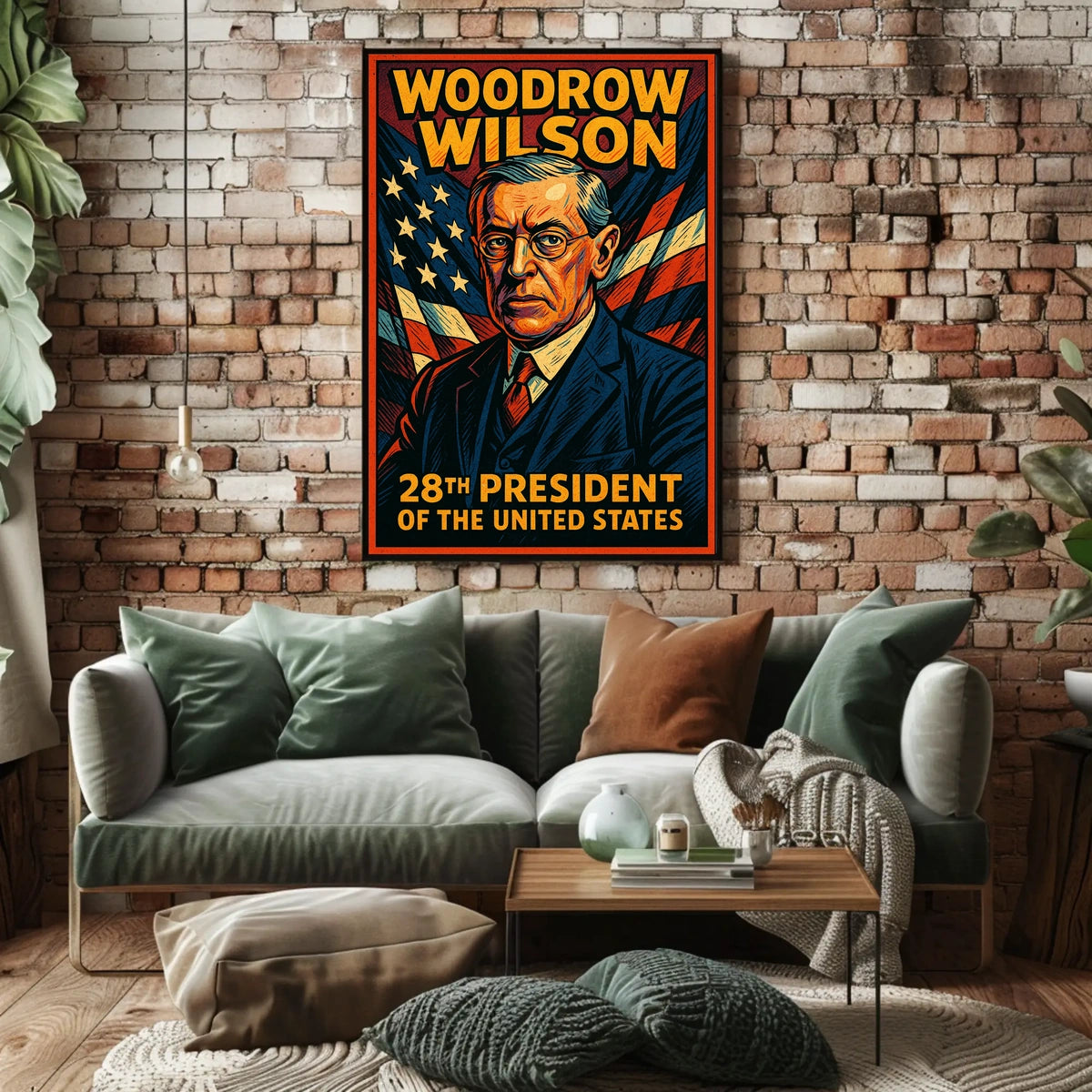 Woodrow Wilson 28th President Poster Scenic Wall Art