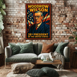 Woodrow Wilson 28th President Poster Scenic Wall Art