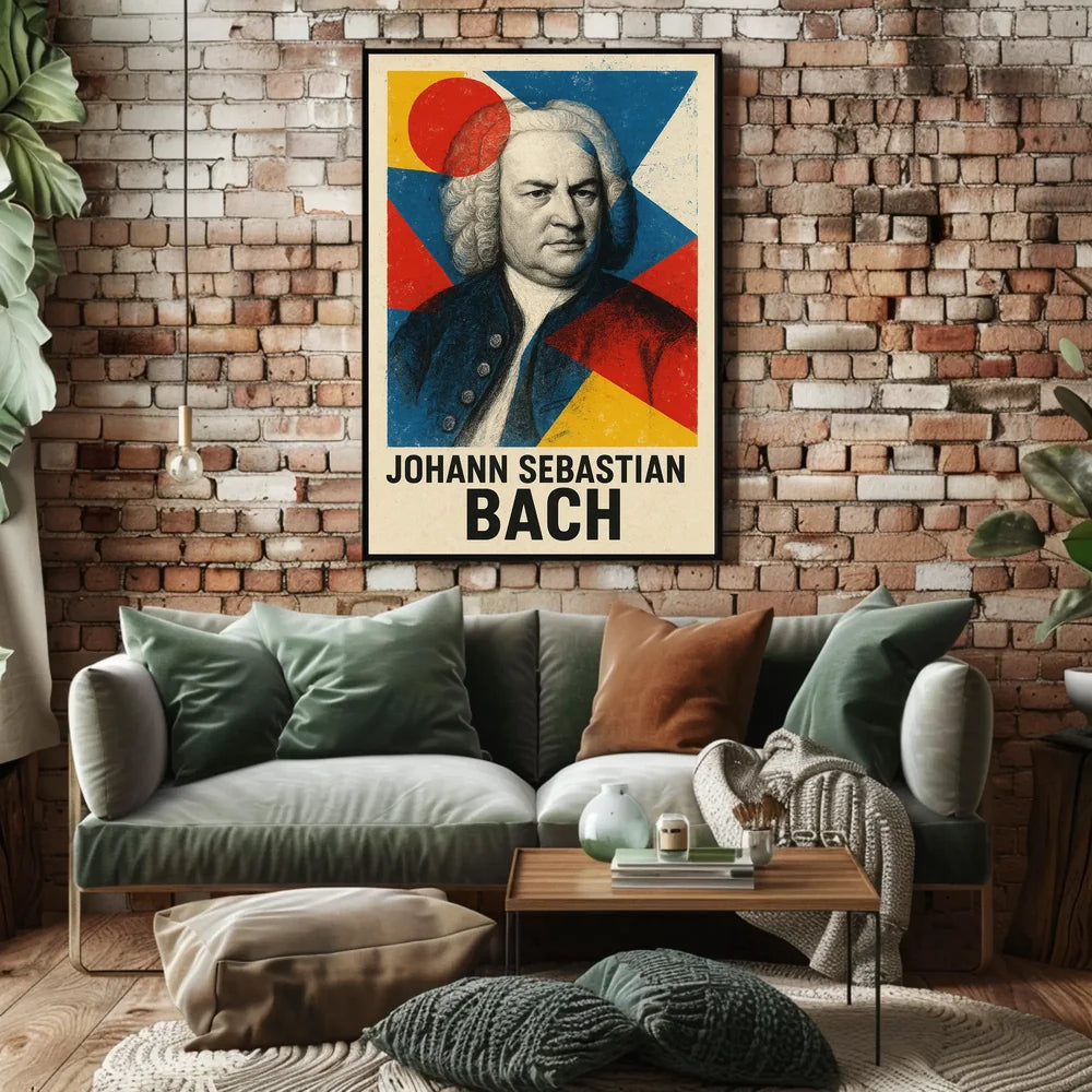 Artistic Johann Sebastian Bach Abstract, Artistic, or Pop Culture Poster