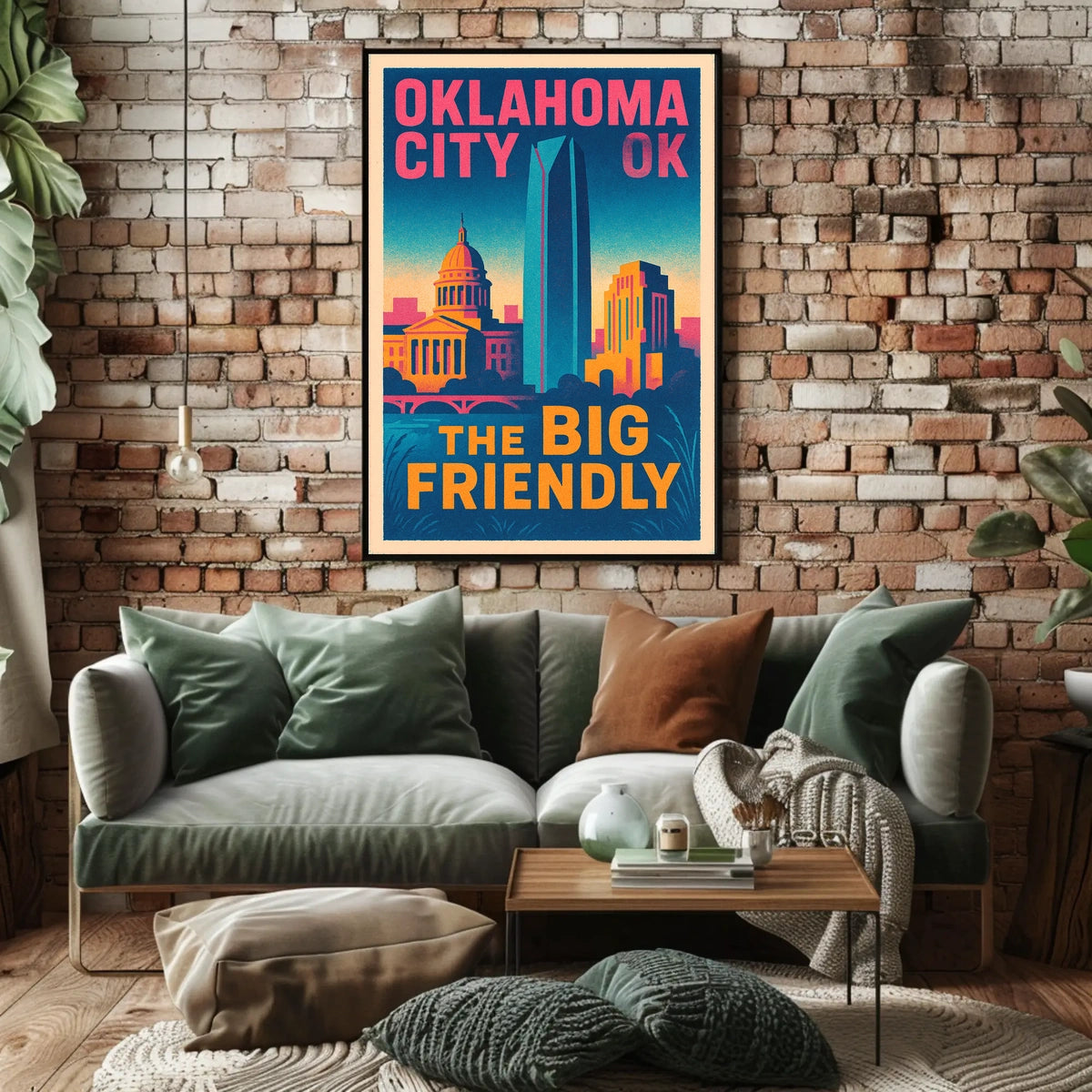 Oklahoma City The Big Friendly Poster