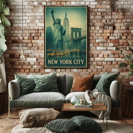 Iconic New York City Vintage Poster For Home Decor Fans