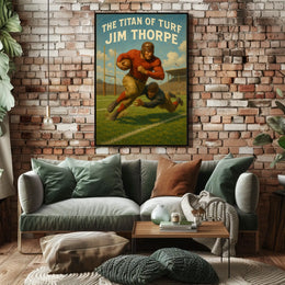 The Titan of Turf Jim Thorpe Poster
