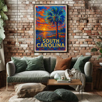 South Carolina Sunset Poster