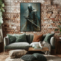 Medieval Knight in Armor: Fantasy or Mythology Poster PosterGoat