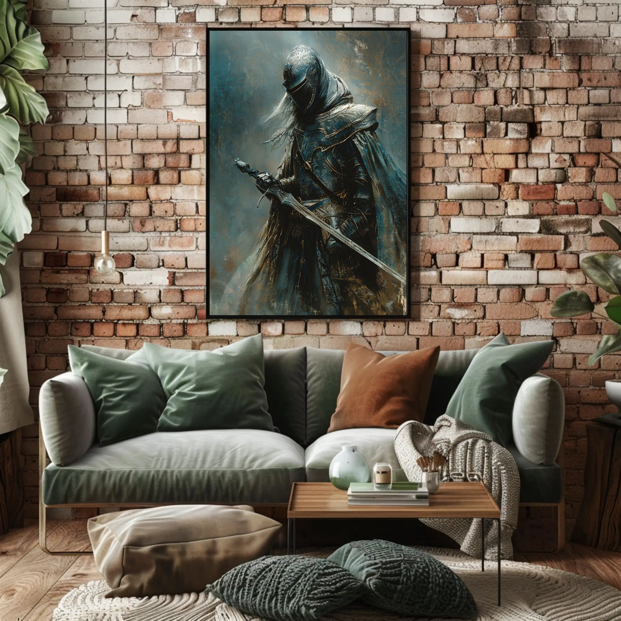 Medieval Knight in Armor: Fantasy or Mythology Poster PosterGoat
