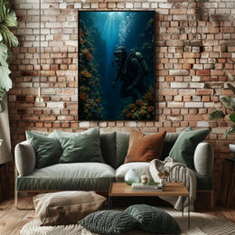 Underwater Adventure Coral Reef Travel Poster