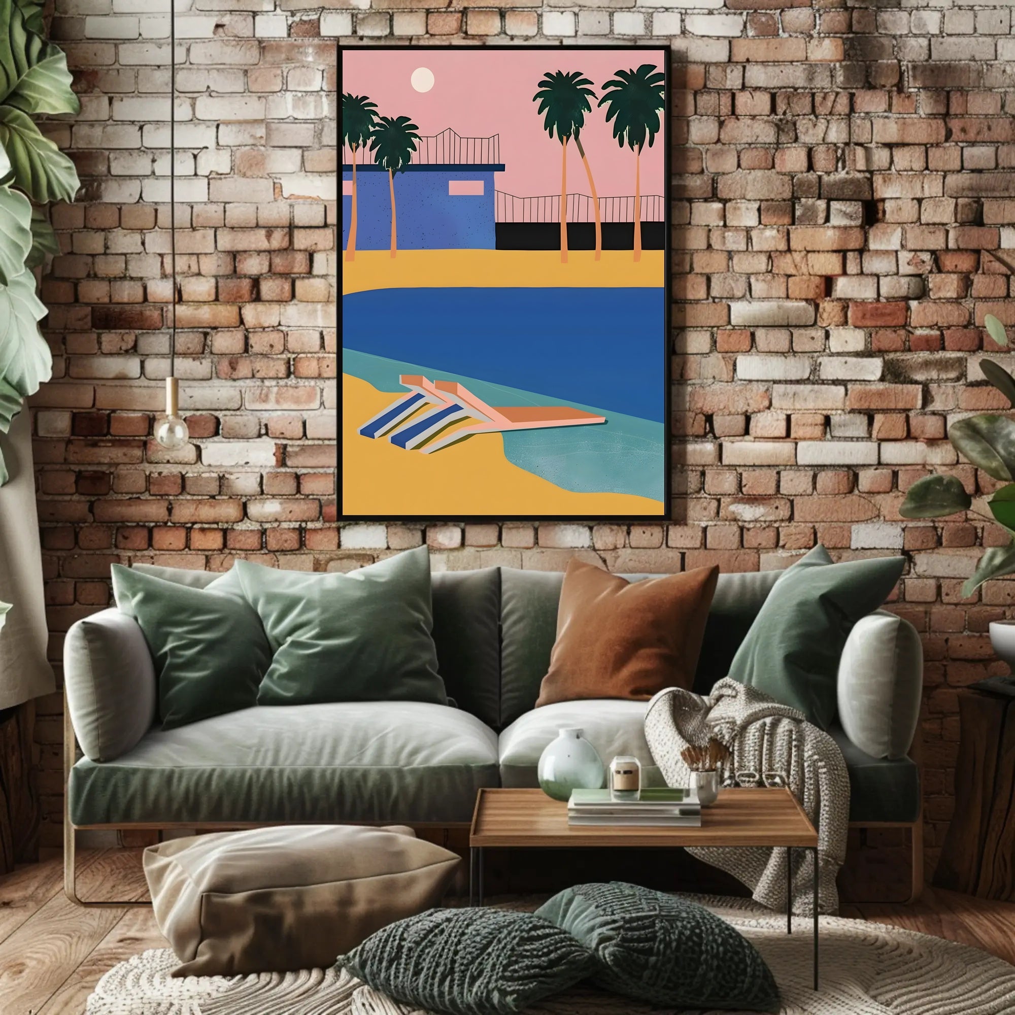 Tropical Sunset Retreat Poster