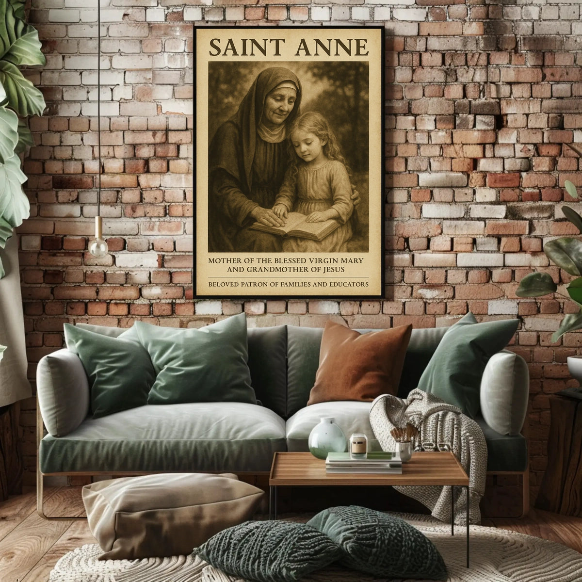 Saint Anne Patron Of Families And Poster