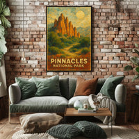 Pinnacles National Park California Landscapes Photography Realism Travel Enthusiast Gift Poster