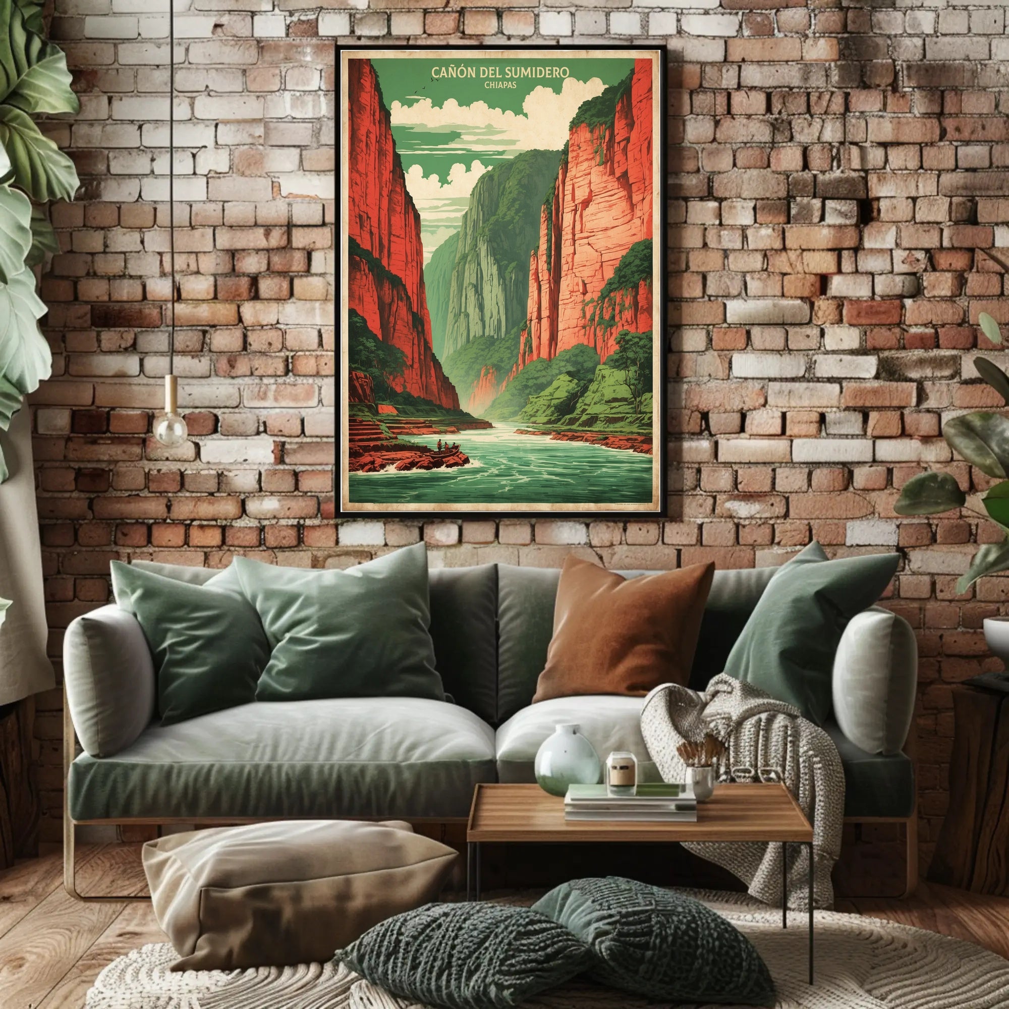 Sumidero Canyon Vintage Travel Poster