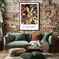 William Morris Rabbit Floral Heritage Poster