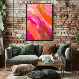 Vibrant Swirl Abstract Art Poster for Contemporary Spaces PosterGoat