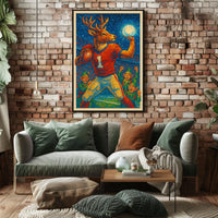 Reindeer Quarterback Fantasy Poster