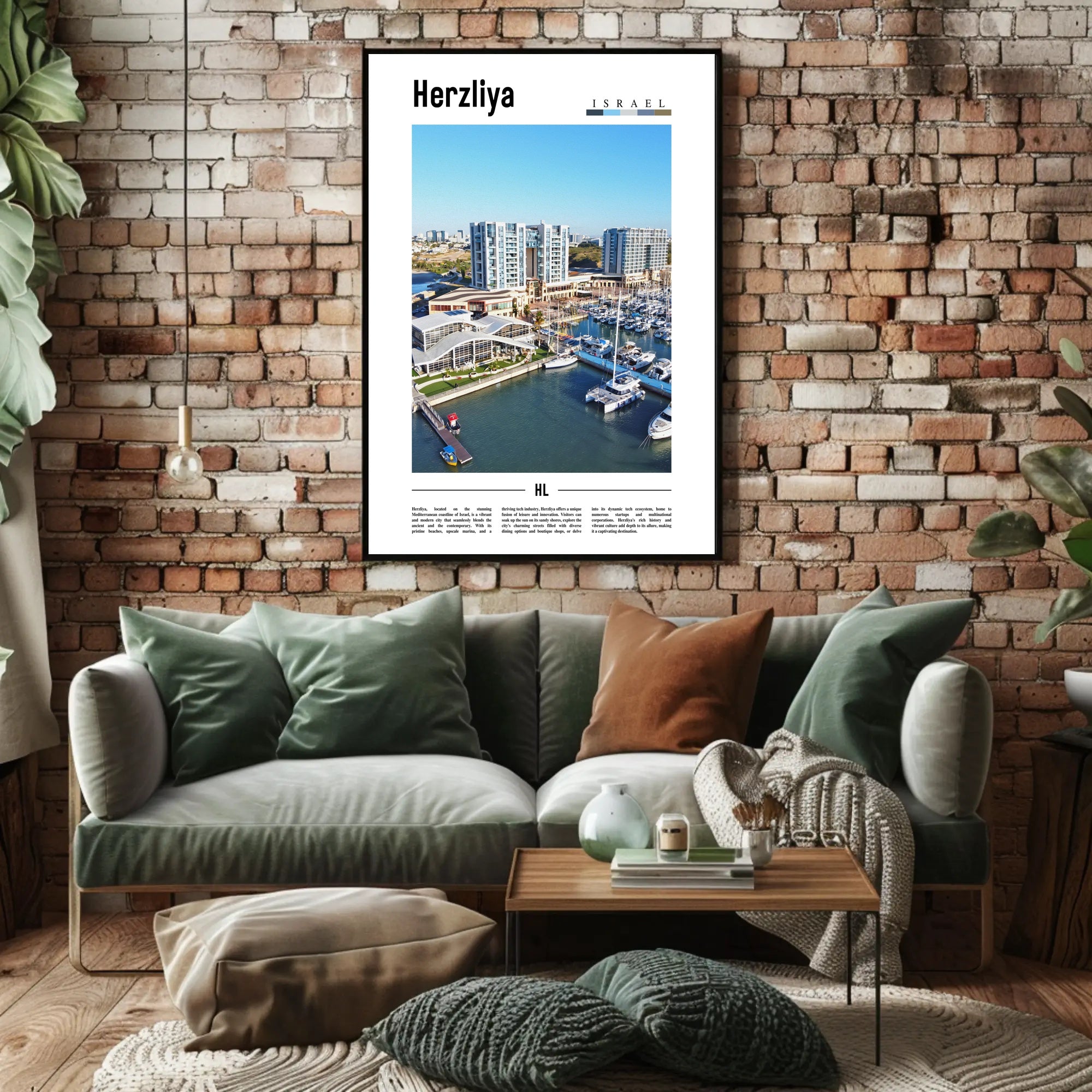 Herzliya Marina Escape: Inviting Urban Travel Poster PosterGoat