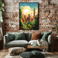 Empire State Vibes in Modern New York City Travel Poster