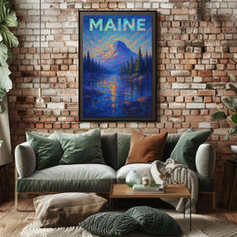 Majestic Maine Landscape Poster