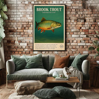 Brook Trout Freshwater Fish Poster PosterGoat