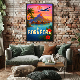 Visit Bora Bora Poster PosterGoat