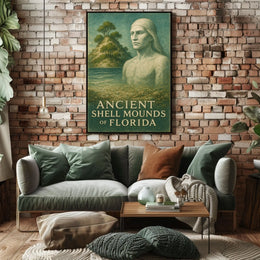 Ancient Shell Mounds Of Florida Poster
