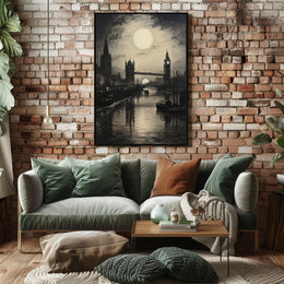 Moonlit London Poster