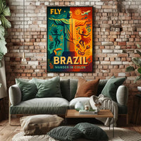 Brazilian Adventure Christ the Redeemer Travel Poster PosterGoat