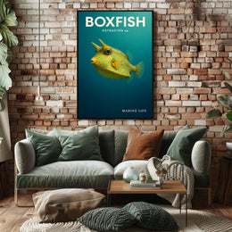 Boxfish Marine Life Poster