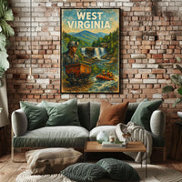 West Virginia Adventure Poster