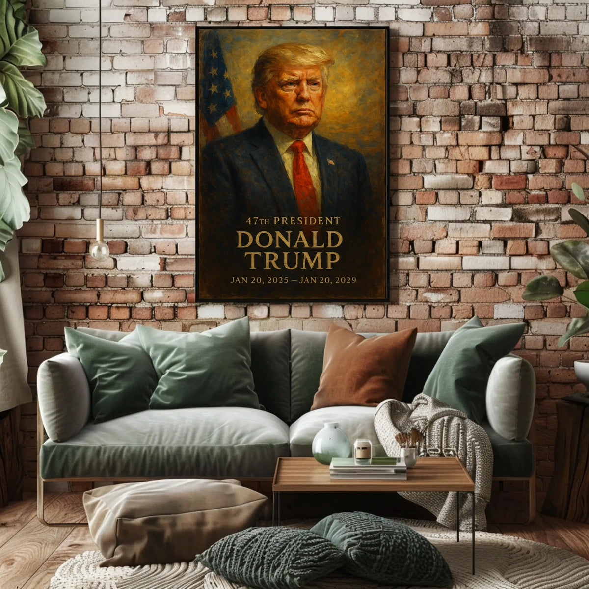 Trump Visionary Patriotic Digital Painting Poster