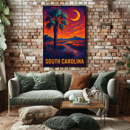 South Carolina Sunset Poster