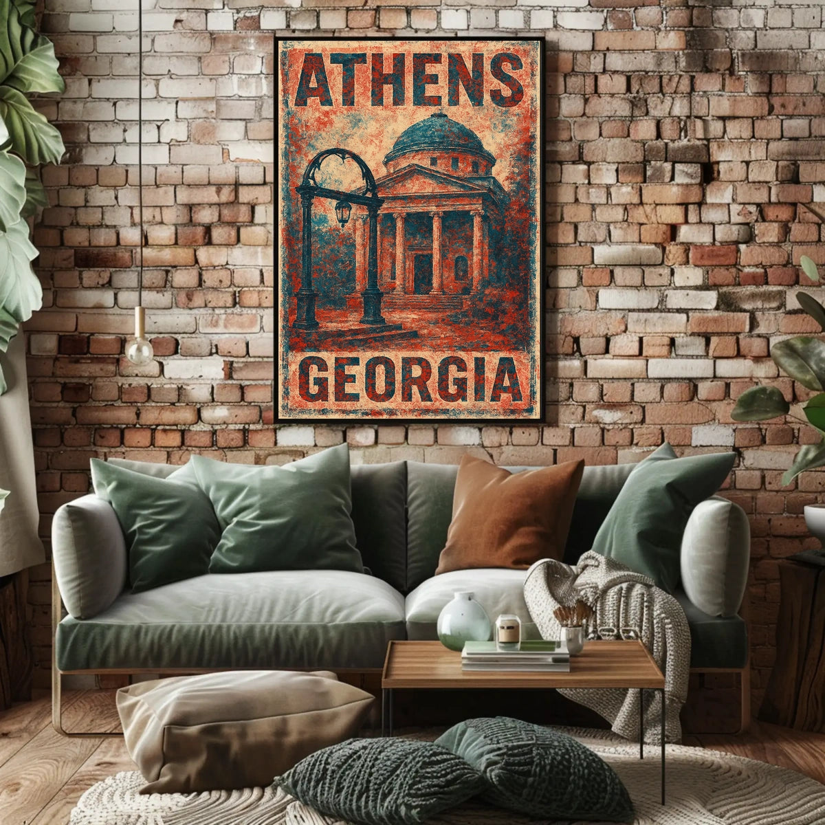 Athens, Georgia Architectural Tribute Poster