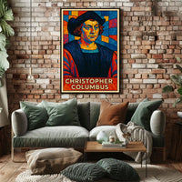 Christopher Columbus Mosaic Poster