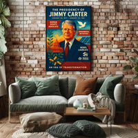 Jimmy Carter Era of Transformation Poster Wall Art PosterGoat