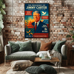 Jimmy Carter Era of Transformation Poster Wall Art PosterGoat