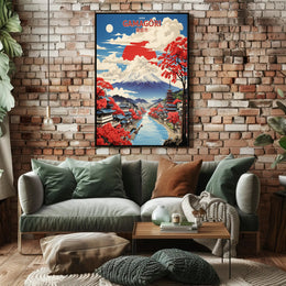 Gamagōri Mount Fuji Scenic Art Print - Cultural Poster