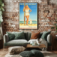 Mid Delkerke La Plage En Vogue Poster