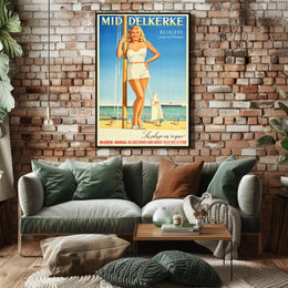 Mid Delkerke La Plage En Vogue Poster