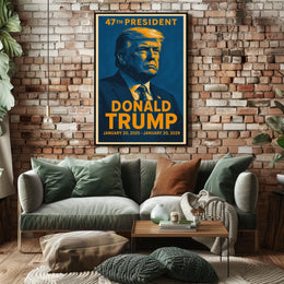 Donald Trump 47th President Poster