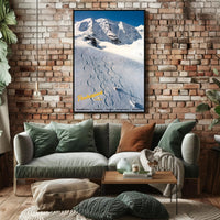 Skiing in Pontresina Poster PosterGoat