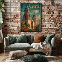 San Diego Architectural Charm Poster