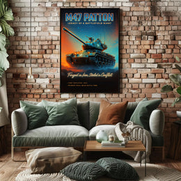 M47 Patton Legacy of a Battlefield Giant Poster PosterGoat