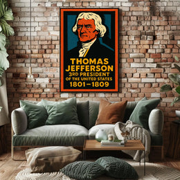Thomas Jefferson 3rd President Poster