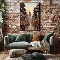 Cultural Harmony in Vibrant Urban Cityscape - Cultural or Heritage Poster