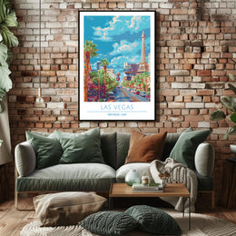 Las Vegas Street View Poster