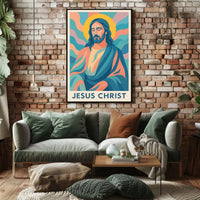 Jesus Christ Iconic Representation Poster