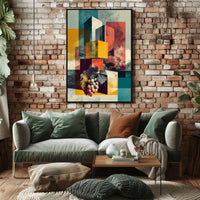 Abstract Geometric Landscape Abstract Poster