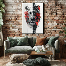 The Duality Of The Lion Poster