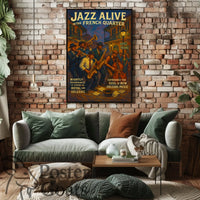 New Orleans Jazz Night in French Quarter Poster