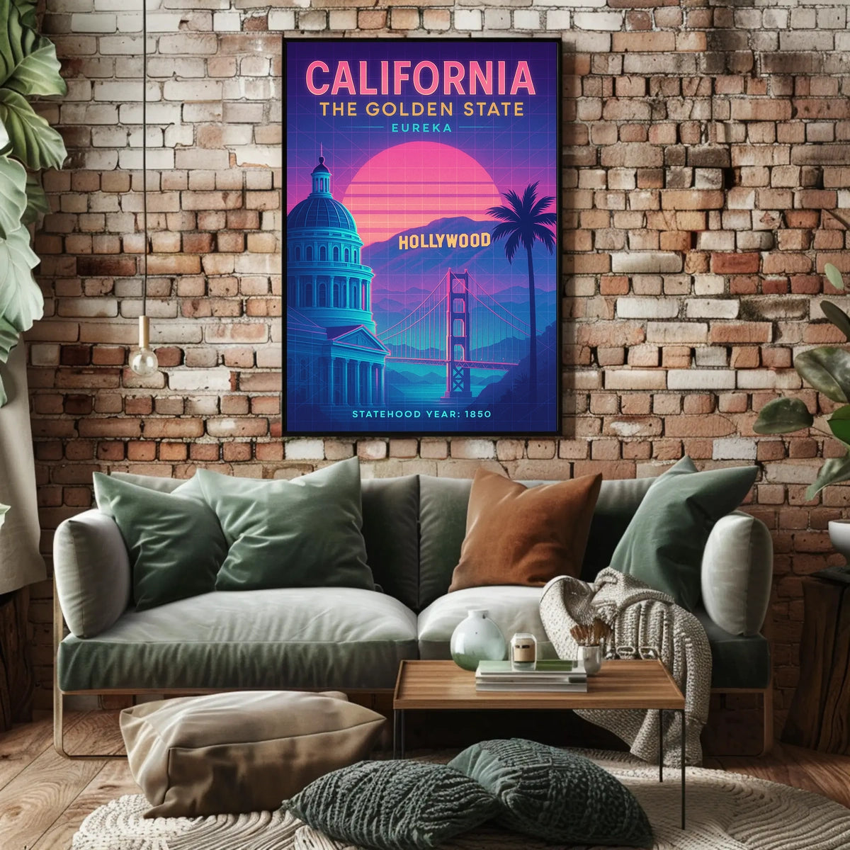 California The Golden State Poster